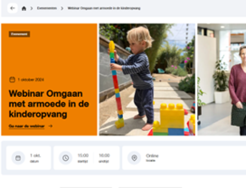 Webinar ‘Omgaan met armoede in de kinderopvang’- 1 okt. 15-16 uur